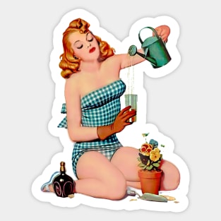 Pin Up - Flowers Sticker